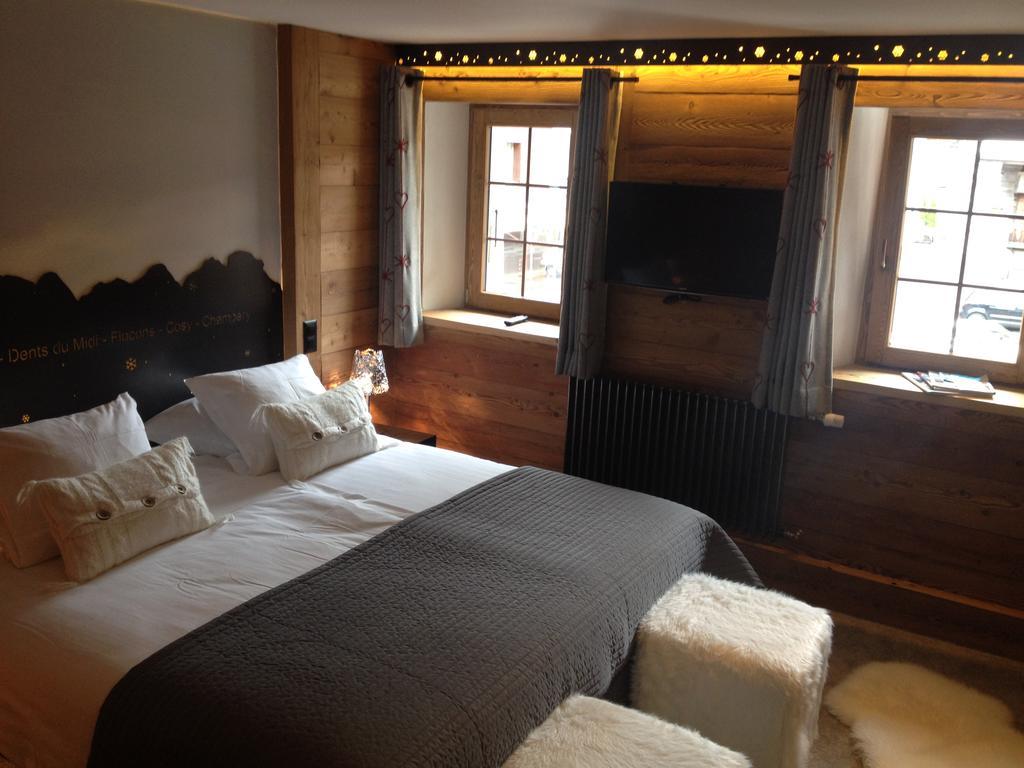 Le Chalet De L'Atelier - Le Nord Champéry Oda fotoğraf